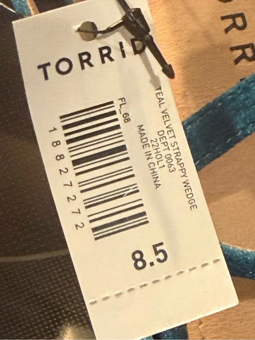 torrid Teal Velvet Crisscross Wedge Sandals